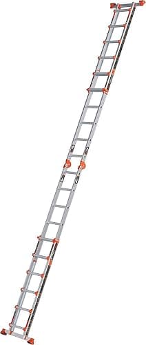 LANBITOU Ladder, A Frame 6 Step Ladder Extension, 22 Ft Anti-Slip Multi Position Ladder, Storage Folding Ladder, 330 lbs Security Load Telescoping Aluminum Ladders for Stairs Home Indoor Outdoor Roof thumbnail 5