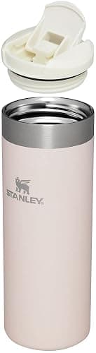Stanley AeroLight Transit Bottle 16 oz | Locking Drink Through Lid | Leak Resistant Water Bottle or Coffee Travel Mug | Lightweight Insulated Stainless Steel | BPA-Free | Rose Quartz Glimmer thumbnail 3