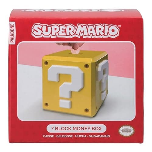 Super Mario Question Block Money Box - Officially Licensed Gift for Kids Bedroom Accessories & Decor | Paladone thumbnail 6