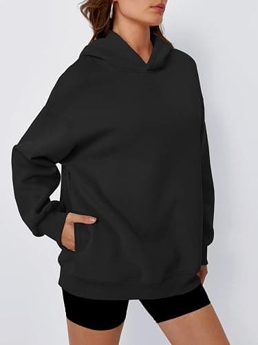 Trendy Queen Womens Oversized Hoodies Comfy Sweatshirts Fall Fashion 2025 Outfits Casual Tops Fleece Clothes with Pockets thumbnail 3