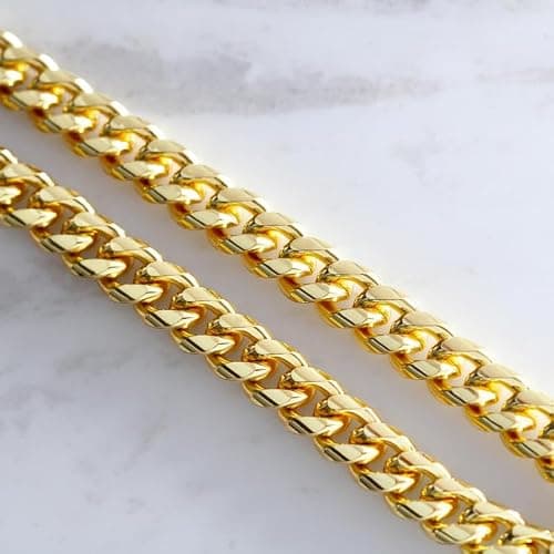 VIRAGIL Promise Cuban Chain Necklace for Him, 7mm Thick, Sentimental Gift for Husband, BF Gifts for Birthday, Gift Ideas for Boyfriend, Valnetine Gifts for Him thumbnail 4