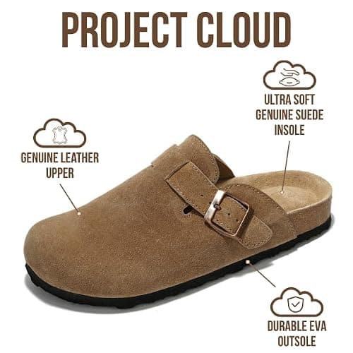 Project Cloud Genuine Leather Footbed Clogs for Women thumbnail 2