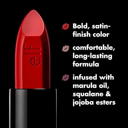 e.l.f. O Face Satin Lipstick, Richly Pigmented, Nourishing & Long-Lasting Creamy Lipstick, Infused With Jojoba, Vegan & Cruelty-Free, All Night thumbnail 6