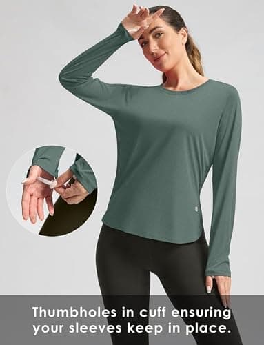 Women's Sun Shirts UPF 50+ Long Sleeve UV Protection Shirt Lightweight Quick Dry Workout Hiking Tops for Women thumbnail 5