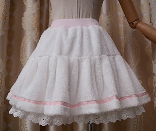 White Sweet Girls Womens Plush Lolita Skirt Pantskirt thumbnail 2