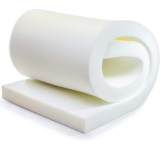 QOMFY 1" Height x 12" Width x 72" Length 1.8 Density 44ILD (Firm) Upholstery Foam Cushion Made in USA - 1" x 12" x 72" - Image 1