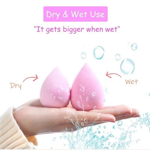 Abgream 45pcs Makeup Sponge Blender Set - 39 Pcs Latex-Free Vegan Sponges with 6 Pcs Makeup Blender Holder, Beauty Cosmetic Foundation Blending Powder Puff for Liquid Powers BB Cream (Style 2) thumbnail 3