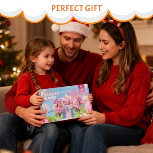 Vdealen 300 PCS Magnetic Blocks-Magnetic Building Blocks, Stacking Magnetic Cubes Toy for Kids, STEM Montessori Sensory Toys for Boys and Girls Age 3 4 5 6 7 8 9 10 11 12 Christmas Birthday Gift thumbnail 7