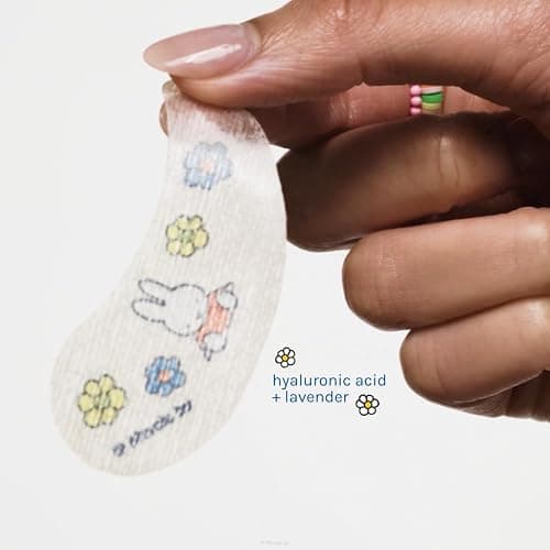 The Crème Shop x Miffy Calming Cloud Hydrogel Under Eye Patches - 5 Korean Skincare Eye Masks with Hyaluronic Acid & Lavender, for Dark Circles, Puffy Eyes, Revitalizing, Cute Design (Pack of 5) thumbnail 5