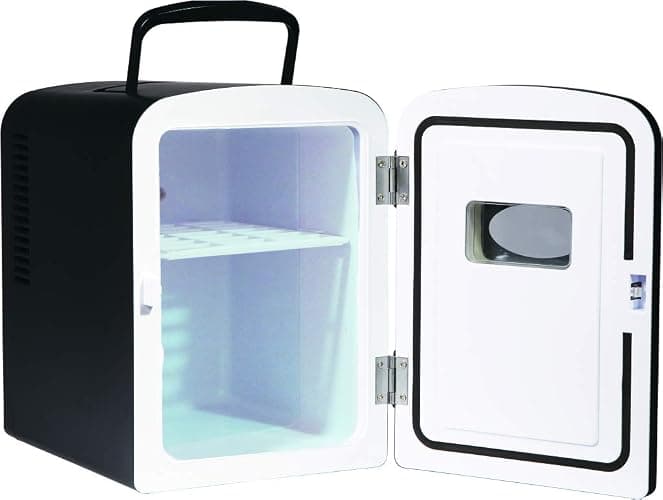 ARCTIC CHEF Mini Retro 6 Can Beverage Refrigerator-Black, RMIS129-BLACK, 0.15 Cubic feet thumbnail 8