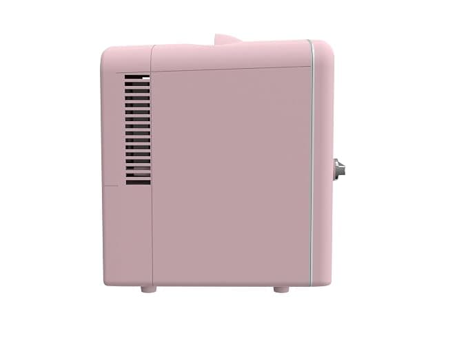 Frigidaire EFMIS171 Retro Mini Portable Personal Fridge - Ideal for Home, Office or Dorm - Includes Carrying Handle, AC/DC Wall/Car Charger (Pink) thumbnail 5