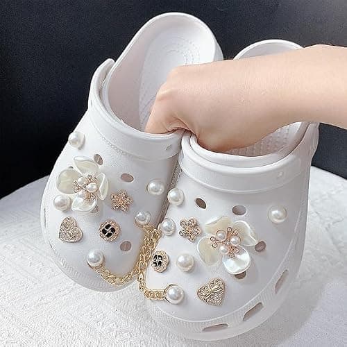 Viojrlly décoration de boucle de chaussure en forme de fleur de cerisier rose, ensemble de décoration de fleur de cerisier rose pour les cadeaux pour les femmes et les enfants thumbnail 3