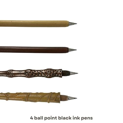 Harry Potter Wizarding World Wand Pens Set of 4 - Voldemort, Hermione, Dumbledore Wands thumbnail 3