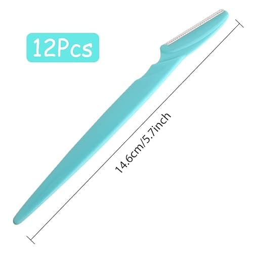 FEPITO 12 Pcs Eyebrow Razors Eyebrow Trimmer Facial Hair Remover for Women and Men(4 colors) thumbnail 2
