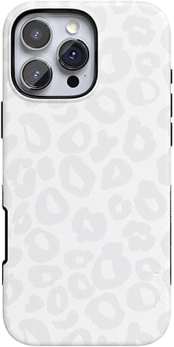 Casely iPhone 16 Pro Max Case | Into The Wild | White Snow Leopard | Bold Protective Case Design | Compatible with MagSafe