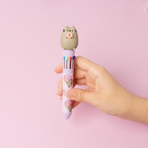 Grupo Erik Pusheen Pen, 10 in 1 Ballpoint Pen With 3D Pusheen Topper | Kawaii Pen | Multicoloured Pen | Pusheen Gift - Kawaii Stationery thumbnail 5