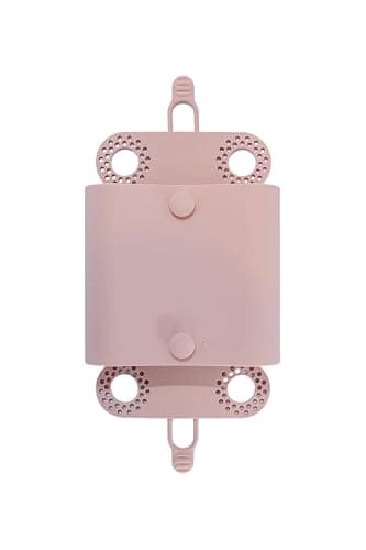 Porcupine Shower Wall Hair Catcher, Modern Silicone Design Collects & Conceals Hair in Bathroom, Prevents Clogged Drains, Reusable, Removable, Easy to Clean, Heavy Duty Hanger Included (Dusty Pink) - Image 1