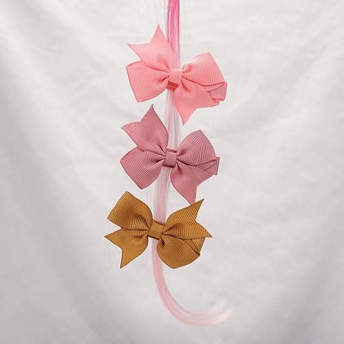 CÉLLOT Hair Clips for Girls - 42PCS Fully Lined Hair Bows Alligator Clips for Toddlers, Infants, Kids, 21 Color Pairs thumbnail 3