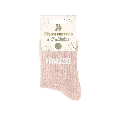 STC - PAIRE DE CHAUSSETTES PAILLETTES PRINCESSE FEMME - Image 1