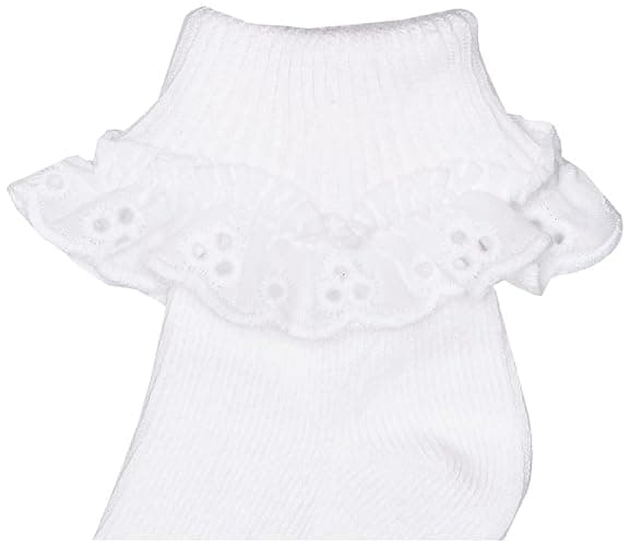 Jefferies Socks Baby-Girls Newborn Eyelet Lace Socks 3 Pair Pack thumbnail 3