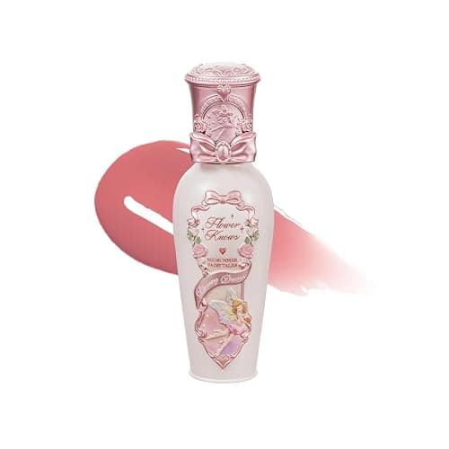 Flower Knows Midsummer Fairytales Coating Lip Lacquer,Glowy Non-Fading Lip Gloss,Hydrating Tinted Lip Oil for Girls&Women,Vegan & Cruelty Free,0.17Fl Oz(G02 Little Flower Fairy) - Image 1