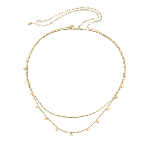 MODRSA Body Chain Belly Chain Silver Gold Waist Chain Body Chain Jewelry for Women Body Jewelry for Women Waist Chains Belly Chains for Women Chain Bra Lingerie thumbnail 6