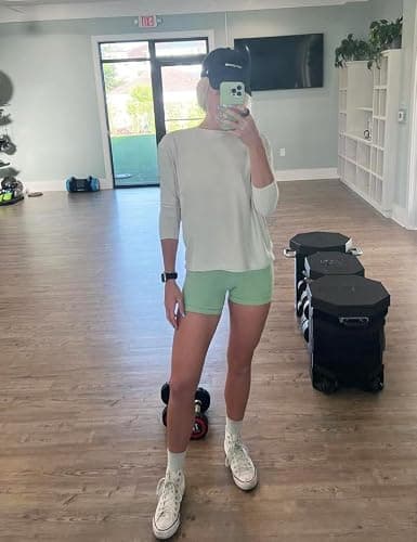 HeyNuts Long Sleeve Workout Shirts for Women Boat Neck Yoga Tops Loose Fit Soft Casual Shirts thumbnail 3