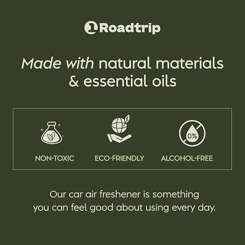 1Roadtrip Scented Car Air Freshener - Long Lasting Essential Oil Diffuser - Car Accessories for Men & Women - Pack of 2 Non-Toxic Car Air Freshener - 0.27FL OZ/8ML (Grove 8ml) thumbnail 6