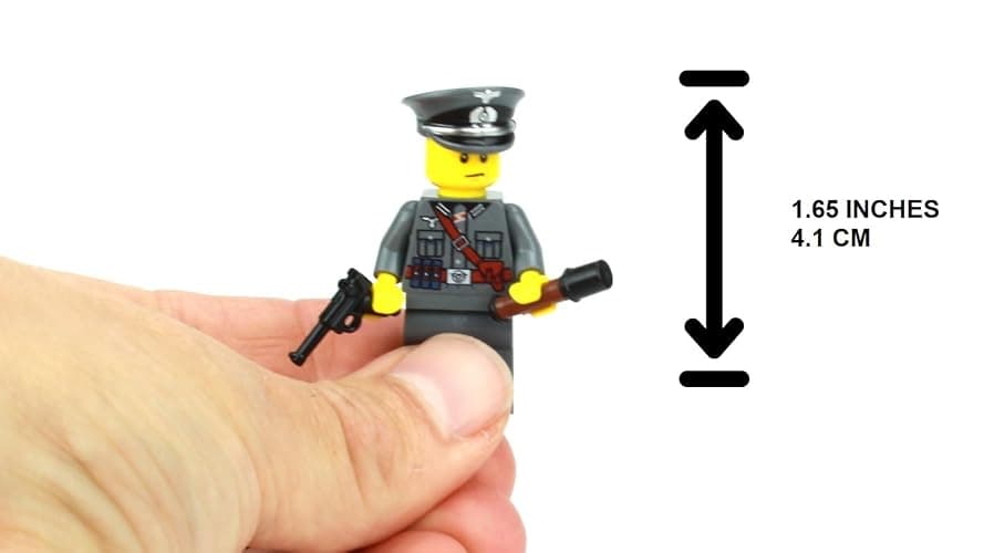 Battle Brick 1.6 Inches Tall Collectible Wehrmacht Officer German WW2 Custom Collectible Minifigure | Printed in the USA | Genuine Military Minifig | Great Gift for Teen to Adult AFOL thumbnail 3