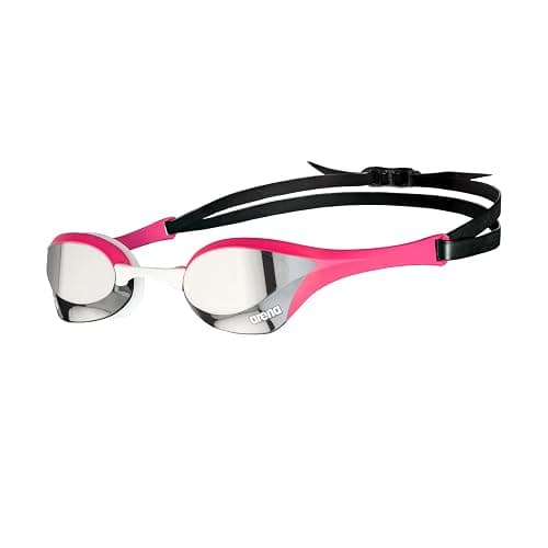 arena Cobra Ultra Swipe Mirror Unisex Adult Racing Swimming Goggles, Swimming Pool Goggles with Curved Mirror Lenses, Anti-Fog, UV Protection, 5 Interchangeable Nose Bridges - Image 1