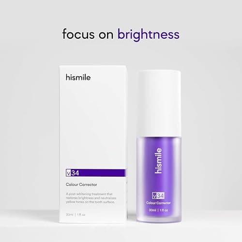 Hismile v34 Colour Corrector, Tooth Stain Concealer, Teeth Whitening Booster, Purple Toothpaste, Color Correcting Technology, V34, Tooth Colour Corrector thumbnail 3