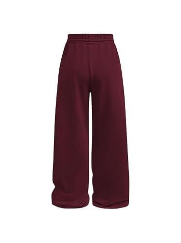 Ecolala Girls Wide Straight Leg Loose Sweatpants Elastic Waist Drawstring Jogger Pants thumbnail 2