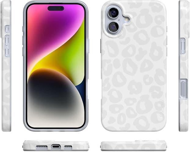 Casely iPhone 16 Plus Case | Into The Wild | White Snow Leopard | Classic Ultra Slim Case Design | Compatible with MagSafe thumbnail 8