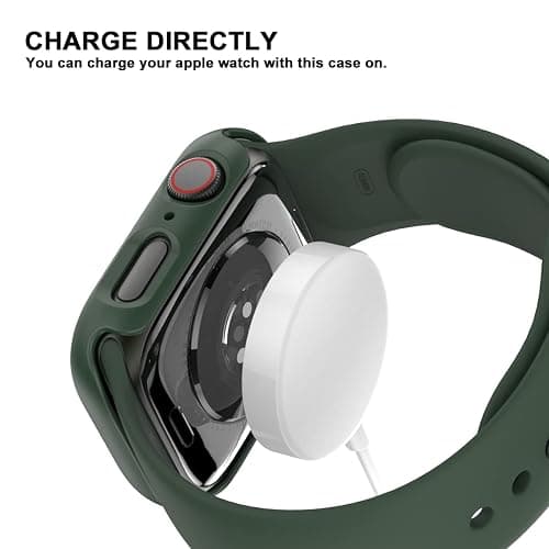 6 Pack Hard PC Case with Tempered Glass Screen Protector for Apple Watch 40mm SE 3/SE(2nd Gen) Series 6/SE/5/4,Rontion Ultra-Thin Scratch Resistant Protective Bumper Cover for iWatch 40mm Accessories thumbnail 5