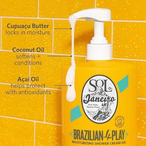 SOL DE JANEIRO Brazilian Play Moisturizing Shower Cream-Gel Body Wash - Premium Body Cleanser - Hydrating for Soft Skin thumbnail 4