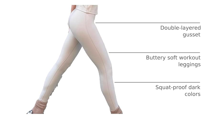 PAVOI ACTIVE Buttery Soft Workout Leggings for Women - High Waisted No Front Seam Gym Leggings Yoga Pants - FlexFlow thumbnail 4