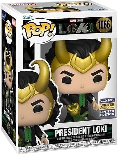 Funko POP! Marvel President Loki Exclusive Vinyl Bobble Head #1066 thumbnail 3