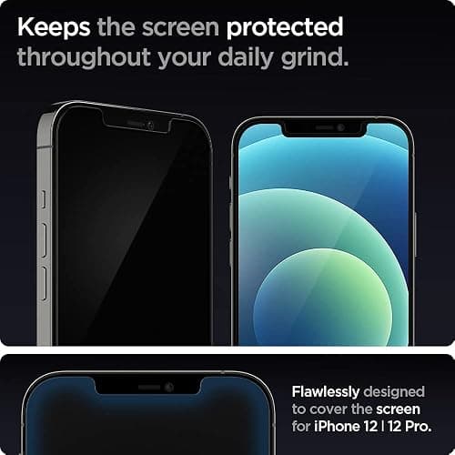 Spigen EZ Fit Tempered Glass Screen Protector for iPhone 12, iPhone 12 Pro - 2 Pack thumbnail 3