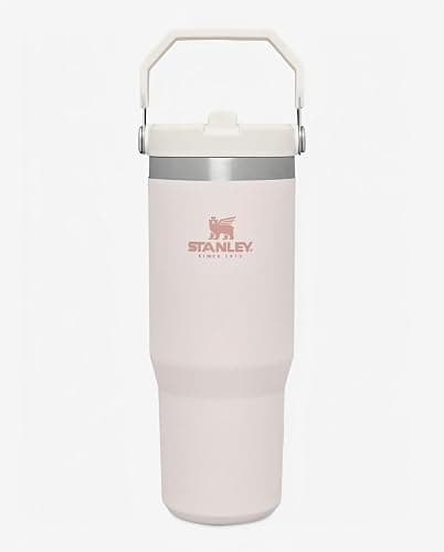 STANLEY IceFlow Flip Straw Tumbler with Handle 30 oz | Twist On Lid and Flip Up Straw | Leak Resistant Water Bottle | Insulated Stainless Steel |BPA-Free | Rose Quartz 1.0 thumbnail 8