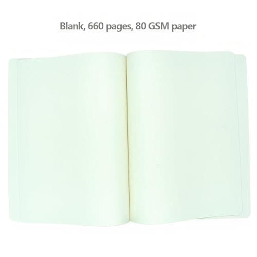 jooact Thick Sketchbook 660 Pages Notebook Soft Faux Leather Cover Journal 80GSM Paper Notepad Drawing Book Memo Writing Sketch Pad Diary Notebook thumbnail 3