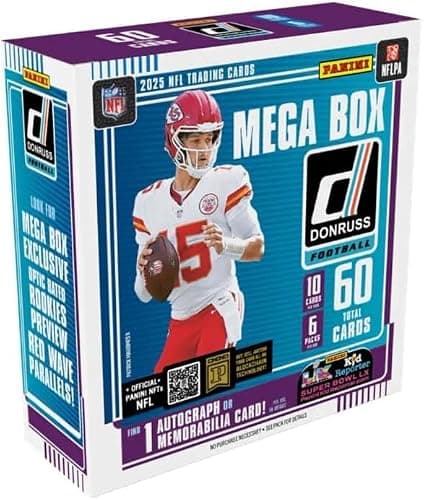 2025 Panini Donruss Football Mega Box (60 Cards/Per Box) - Image 1