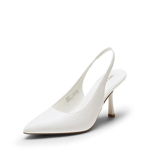 DREAM PAIRS Women's Heels Slingback Stiletto Pumps Shoes Pointed Closed Toe Kitten Heels Dress Bridal Elegant Wedding Sexy Party - Image 1