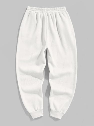ZAFUL Men's Graphic Sweatpants Drawstring Casual Joggers Pants Baggy Straight Gym Running Workout Pants with Pocket thumbnail 3