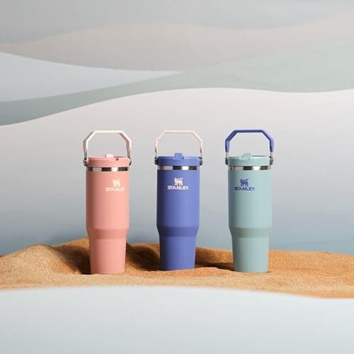 Stanley IceFlow Flip Straw Tumbler with Handle | Twist On Lid and Flip Up Straw | Leak Resistant Water Bottle | Insulated Stainless Steel | BPA-Free thumbnail 5