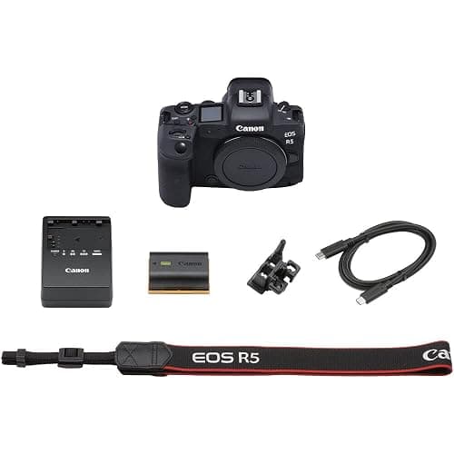 Canon EOS R5 Mirrorless Camera | 45MP Full Frame Sensor 8K Video | in-Body Image Stabilization and Dual Pixel AF for Hybrid Creators (4147C002) + Canon RF 70-200mm Lens + Adapter EF-EOS R + More thumbnail 7