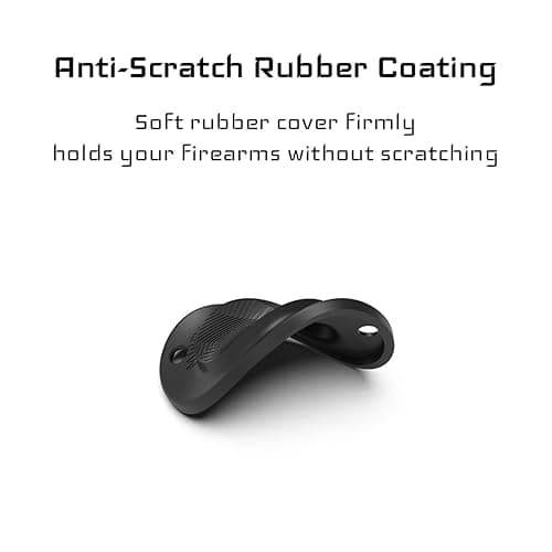 GMW Gun Magnet [2-Pack] | 30 lbs. Rating Magnetic Gun Mount | HQ Rubber Coated Gun Magnet Buckler Series for Car, Truck, Desks, Safes, and Walls | Indoor Gun Racks| Concealed Gun Holder for Handgun - Black thumbnail 5