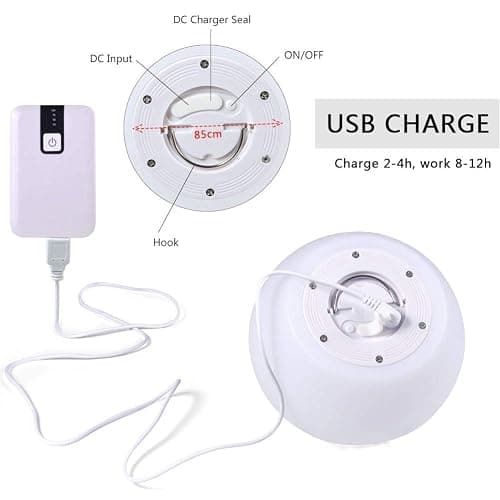 LIZEALUCKY Colour Changing LED Mood Lamp Ball Light Rechargeable Lamp Remote Dimmable Bedside Lamp Glow Balls for Bedroom Decorative thumbnail 2