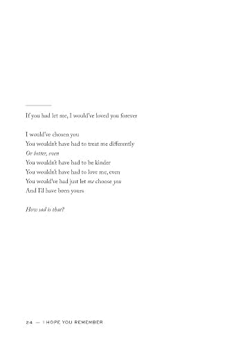 I Hope You Remember: Poems on Loving, Longing, and Living thumbnail 5
