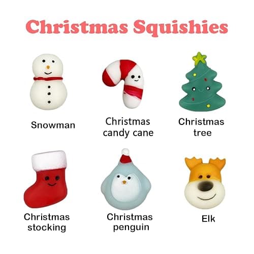 Muyiz 6 Pack Christmas Bubble Bath Bombs with Christmas Squishy Toys Inside for Kids Girls Boys Women Christmas Stocking Stuffers Gifts thumbnail 3