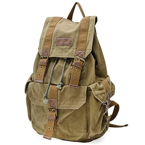 Gootium Canvas Backpack - Vintage Outdoor Rucksack Travel Day Pack thumbnail 3